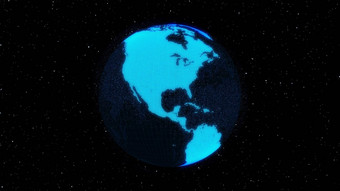 数字轨道<strong>地球</strong>网络空间显示概念网络技术