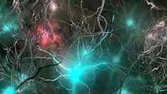 突触神经元发送电信号化学信号