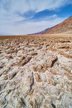惊人的细节盐平形成Badwater盆地死亡谷