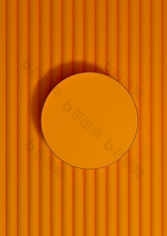霓虹灯橙色明亮的红色的呈现前视图平躺产品显示油缸讲台上站产品摄影背景壁纸最小的简单的奢侈品背景金行