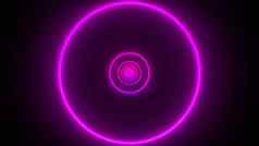 紫色的霓虹灯隧道
