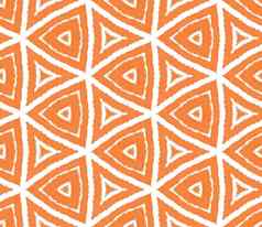 阿拉伯式花纹手画模式橙色对称的