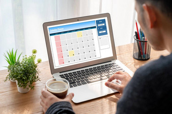日历电脑软件应用程序流行的时间表规划