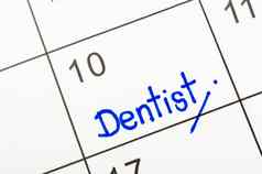 牙医任命此一时期日历提醒重要的任命