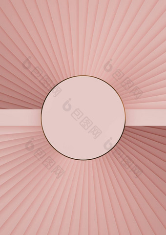 柔和的光红色的大马哈鱼粉红色的呈现前视图平躺产品显示油缸讲台上站手风扇背景壁纸螺旋步骤最小的简单的摘要作文