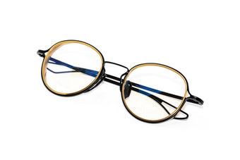 图像现代时尚演出孤立的白色背景眼镜眼镜