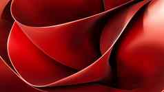 奢侈品红色的背景布料打褶的织物金属玫瑰摘要花时尚壁纸波浪层呈现