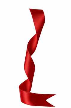 红色的丝带弓装饰圣诞节情人节礼物生日