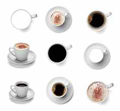 咖啡杯喝表示咖啡馆杯子卡布奇诺咖啡