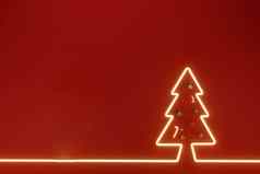 快乐圣诞节快乐一年发光的松树
