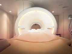 核磁共振扫描仪磁共振成像扫描仪机医院孤立的模糊核磁共振房间背景