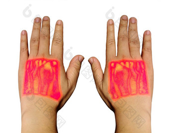 静脉找到手持红外左手显示头静脉重要的静脉血样本测试剪裁路径