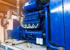 关闭蓝色的颜色柴油发电机燃料过滤器系统工厂