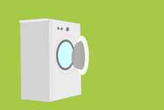 现实的洗机模型现代自助洗衣店洗衣洗设备家庭家务浴室设备布洗
