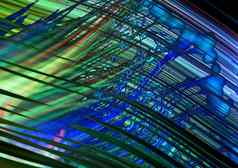 长曝光充满活力的电子激光光纤维视视觉效果背景发光CGI视效模式有创意的霓虹灯电未来主义的数字插图几何梁