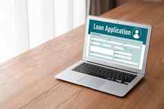 在线贷款应用程序形式流行的数字信息集合