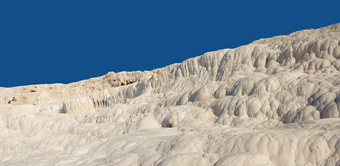 景观石灰华池梯田棉花堡火鸡沙漠沙子变形模式蓝色的天空旅游假期目的地岩石棉<strong>花城</strong>堡位置热弹簧