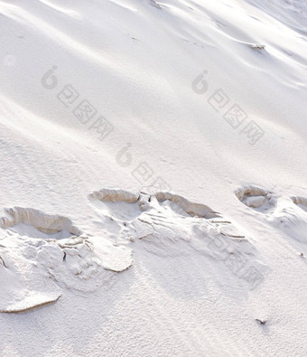 景观的足迹沙子沙丘西海岸日德兰半岛loekken丹麦特写镜头表面纹理干空沙漠Copyspace和平视图探索旅行旅游
