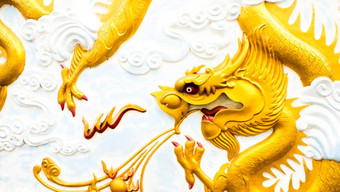 摘要文化艺术中国人金龙雕塑蒙太奇墙天花板亚洲脾气体系结构