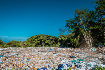 垃圾门将土地垃圾垃圾填埋场环境垃圾倾销地球脏森林区域