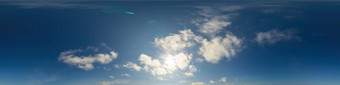 蓝色的天空全景蓬松的积云云无缝的Hdr帕诺球形equirectangular格式天空圆顶天顶可视化游戏天空<strong>更换</strong>空中无人机全景照片