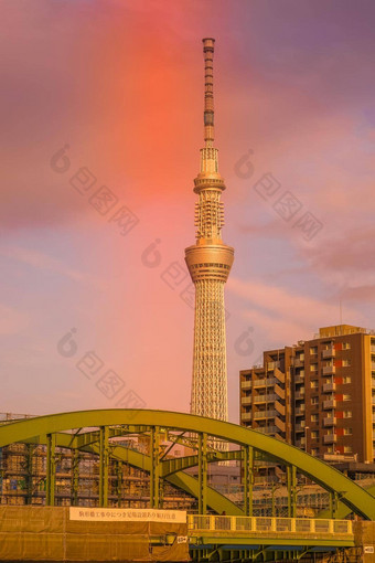 日落东京天空树