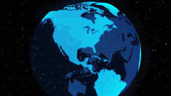 数字轨道<strong>地球</strong>网络空间显示概念网络技术