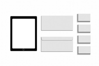 黑色的白色灰色的<strong>颜色</strong>模型文具模板品牌识别白色背景<strong>信封</strong>表纸