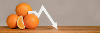 价格柑橘类水果成本柑橘类水果折扣橙子出口进口柑橘类水果箭头图表点