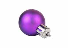 紫色的圣诞节球
