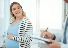 怀孕了最健康的我拍摄医生咨询怀孕了病人诊所