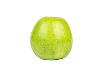 绿色苹果孤立的