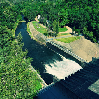 水力发电权力站run-of-river水力发电权力站卡普兰涡轮莫赫尔诺-捷克语共和国