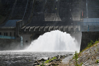 水力发电权力站run-of-river水力发电权力站卡普兰涡轮莫赫尔诺-捷克语共和国