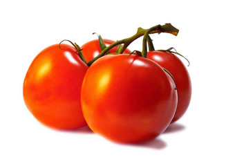 明亮的红色的新鲜的番茄蔬菜孤立的内部明亮的工作室白色背景新鲜的农场健康的有营养的零食添加素食主义者素食者饮食