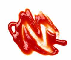 番茄酱染色斑点食物下降番茄酱汁事故液体飞溅脏斑点红色的