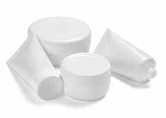 白色奶油容器Jar美保湿霜管肥皂