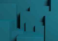 黑暗蒂尔阿卡蓝色的呈现产品显示讲台上站简单的最小的摘要不对称背景壁纸产品摄影广告城市轮廓