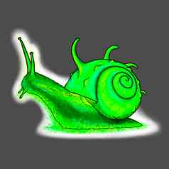 魔法蜗牛不寻常的房子贝壳彩色的虚伪的