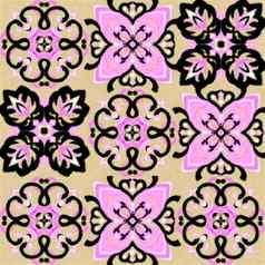 陶瓷撒玛瓷砖点缀东方传统的点缀模式