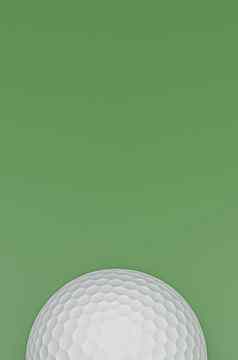 高尔夫球球孤立的绿色