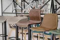 椅子家具沙龙展厅展厅现代软垫家具椅子