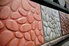 铺平道路板颜色形状装饰鹅卵石颜色形状