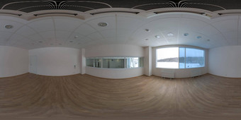无缝的完整的球形学位全景equirectangular投影空小办公室房间工业建筑