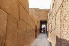 开罗埃及9月游客走走廊伟大的金字塔吉萨斯芬克斯建筑具有里程碑意义的非洲