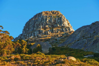 低角山峰南非洲风景优美的景观远程徒步旅行位置狮子头角<strong>小镇阳光</strong>明媚的一天复制空间惊人的冒险旅行的地方探索