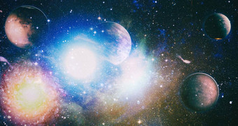 色彩斑斓的宇宙星尘号乳白色的魔法颜色星系无限宇宙布满星星的晚上元素图像有家具的美国国家航空航天局