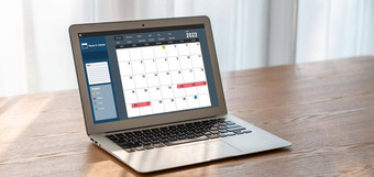 日历电脑软件应用程序流行的时间表规划