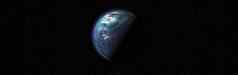 地球星系科学设计幻想地球空间轨道视图地球轨道