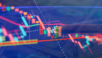 金融数据概念<strong>分析报告</strong>状态信息股票<strong>市场</strong>数字屏幕包括蜡烛坚持趋势数字数量合成